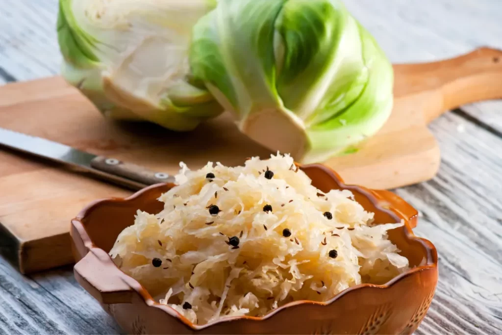 Sauerkraut in bowl 