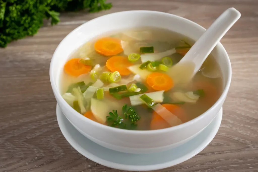 Vegetable soup. 