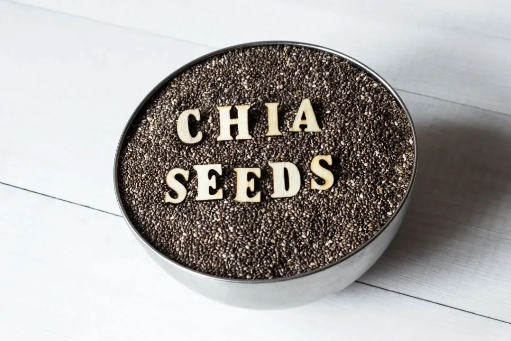 Chia seeds. 
