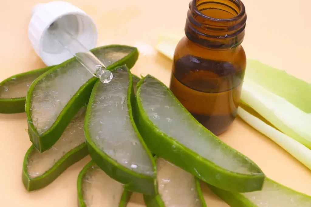 Oil obtained from aloe Vera. 
