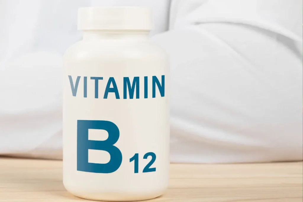 Vitamin B12 supplements. 