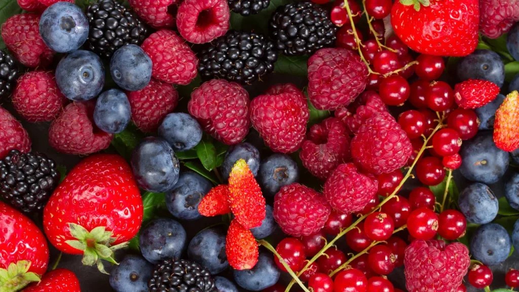 Fresh berries. 